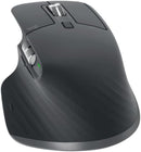 Mouse sem fio Logitech MX Master 3S com Sensor Darkfield para Uso em Qualquer Superfície, Design Ergonômico, Clique Silencioso, Conexão USB ou Bluetooth - Grafite