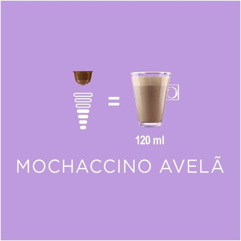 Dolce Gusto Mochaccino Em Cápsula Avelã Nescafé Caixa 170G 10 Unidades