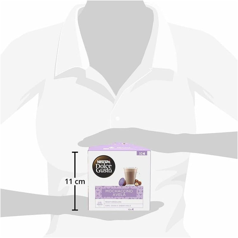 Dolce Gusto Mochaccino Em Cápsula Avelã Nescafé Caixa 170G 10 Unidades
