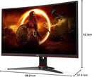 Monitor Gamer AOC LEGEND 27 240Hz 0,5ms, Preta/Vermelho, MEDIO, C27G2ZE
