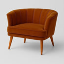 Poltrona Cadeira Decorativa para Sala de Espera Recepção Resistente Ergônomica MOBLAN decor (Bege)