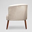 Poltrona Cadeira Decorativa para Sala de Espera Recepção Resistente Ergônomica MOBLAN decor (Bege)