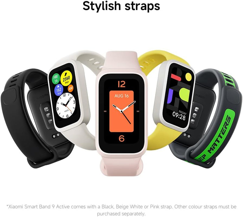 Xiaomi Smart Band 9 Active, Smartwatch Global, Rosa, Monitor de Atividades Físicas com Tela Digital
