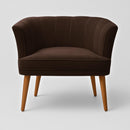 Poltrona Cadeira Decorativa para Sala de Espera Recepção Resistente Ergônomica MOBLAN decor (Bege)