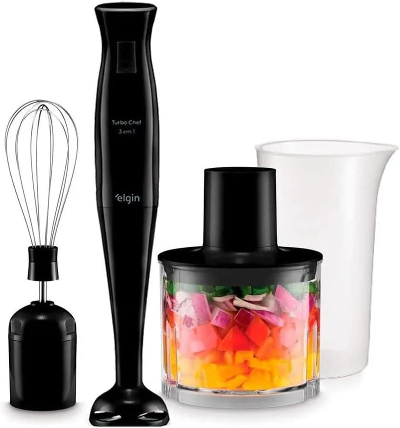 Mixer Power Inox 3 em 1 600W Elgin Lunar 110V - Mixer, triturador e batedor