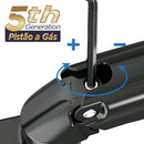 Suporte Articulado de Mesa, Pistão a Gás, Design Compacto e Retrátil, Ergonômico, Monitores 17'' a 35'', 2kg a 9kg, Preto, F80N, ELG