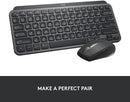 Teclado sem fio Logitech MX Keys Mini com Iluminação Inteligente, Conexão USB ou Bluetooth Easy-Switch para até 3 dispositivos e Bateria Recarregável - Grafite