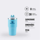 Stanley - Copo Quencher H2.0 FlowState 591ml - Copo de aço inoxidável com tampa, isolamento a vácuo, para água, chá gelado, café, smoothies e muito mais, Lilac