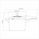 Panela de Pressão Tramontina Vancouver Effect em Alumínio com Revestimento Interno e Externo em Antiaderente Starflon Max Preto 20 cm 4,5 L