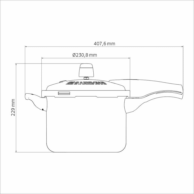 Panela de Pressão Tramontina Vancouver Effect em Alumínio com Revestimento Interno e Externo em Antiaderente Starflon Max Preto 20 cm 4,5 L
