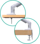 Suporte Articulado de Mesa, Pistão a Gás, Design Compacto e Retrátil, Ergonômico, Monitores 17'' a 35'', 2kg a 9kg, Preto, F80N, ELG