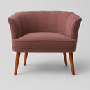 Poltrona Cadeira Decorativa para Sala de Espera Recepção Resistente Ergônomica MOBLAN decor (Bege)