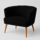 Poltrona Cadeira Decorativa para Sala de Espera Recepção Resistente Ergônomica MOBLAN decor (Bege)