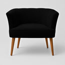 Poltrona Cadeira Decorativa para Sala de Espera Recepção Resistente Ergônomica MOBLAN decor (Bege)