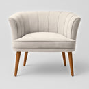 Poltrona Cadeira Decorativa para Sala de Espera Recepção Resistente Ergônomica MOBLAN decor (Bege)