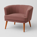 Poltrona Cadeira Decorativa para Sala de Espera Recepção Resistente Ergônomica MOBLAN decor (Bege)