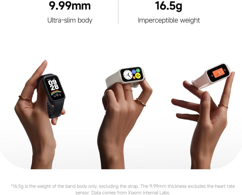 Xiaomi Smart Band 9 Active, Smartwatch Global, Rosa, Monitor de Atividades Físicas com Tela Digital
