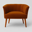 Poltrona Cadeira Decorativa para Sala de Espera Recepção Resistente Ergônomica MOBLAN decor (Bege)