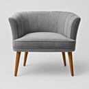 Poltrona Cadeira Decorativa para Sala de Espera Recepção Resistente Ergônomica MOBLAN decor (Bege)