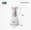 Liquidificador Mondial, Turbo Power 550W, 110V, Preto, 1,6L - L-99 FB