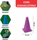 Kit Funcional 1 Escada Agilidade 10 Cones 10 Pratos 1 Corda