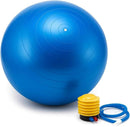 Bola de Pilates e Yoga 55 cm com Bomba – Antiestouro, Antiderrapante, Suporta até 200 kg – Ginástica, Fitness, Pilates, Yoga, Fisioterapia, Reabilitação e Fortalecimento