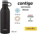 Garrafa Térmica Inox Parede Dupla Matterhorn 591ml Azul Mônaco Contigo
