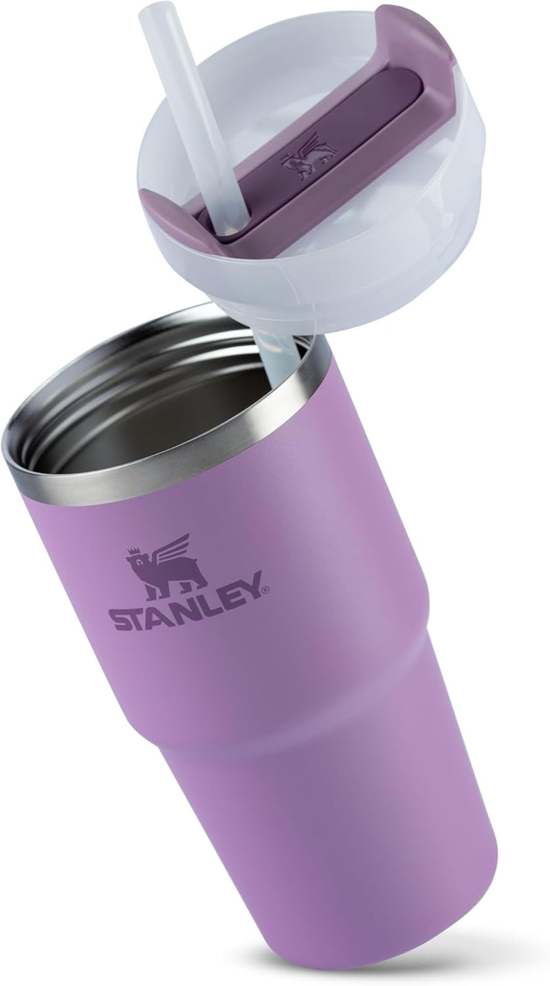 Stanley - Copo Quencher H2.0 FlowState 591ml - Copo de aço inoxidável com tampa, isolamento a vácuo, para água, chá gelado, café, smoothies e muito mais, Lilac