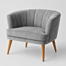 Poltrona Cadeira Decorativa para Sala de Espera Recepção Resistente Ergônomica MOBLAN decor (Bege)