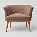 Poltrona Cadeira Decorativa para Sala de Espera Recepção Resistente Ergônomica MOBLAN decor (Bege)