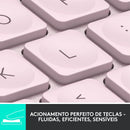 Teclado sem fio Logitech MX Keys Mini com Iluminação Inteligente, Conexão USB ou Bluetooth Easy-Switch para até 3 dispositivos e Bateria Recarregável - Grafite