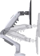 Suporte Articulado de Mesa, Pistão a Gás, Design Compacto e Retrátil, Ergonômico, Monitores 17'' a 35'', 2kg a 9kg, Preto, F80N, ELG