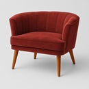 Poltrona Cadeira Decorativa para Sala de Espera Recepção Resistente Ergônomica MOBLAN decor (Bege)