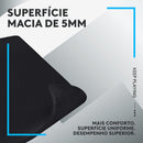 Mouse Pad Extra Grande de Tecido com Base Antiderrapante Logitech G840 Otimizado para Jogos e com Superfície de Atrito Moderado
