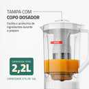 Liquidificador Mondial, Turbo Power 550W, 110V, Preto, 1,6L - L-99 FB