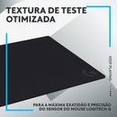 Mouse Pad Extra Grande de Tecido com Base Antiderrapante Logitech G840 Otimizado para Jogos e com Superfície de Atrito Moderado