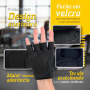 Luva Academia Musculação Feminina Masculina Luva Ciclismo Treino Fitness Ginástica Proteção Antiderrapante Anticalos Ajustável Acolchoada Anatômica Unissex Neoprene Respirável