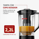 Liquidificador Mondial, Turbo Power 550W, 110V, Preto, 1,6L - L-99 FB