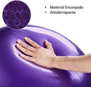 Bola de Pilates e Yoga 55 cm com Bomba – Antiestouro, Antiderrapante, Suporta até 200 kg – Ginástica, Fitness, Pilates, Yoga, Fisioterapia, Reabilitação e Fortalecimento