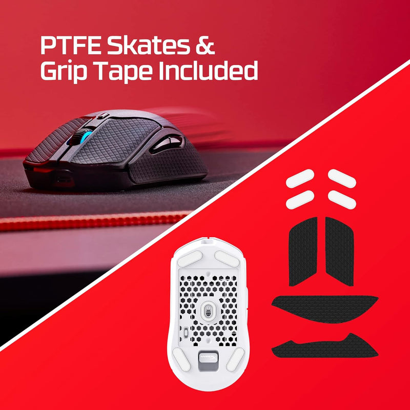 Mouse sem Fio Gamer HyperX Pulsefire Haste 2 – Ultraleve, 61 g, Wireless e Bluetooth 2,4GHz, até 26000 DPI, Sensor HyperX 26K, 100 Horas de Duração de Bateria, Preto (6N0B0AA)