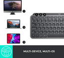 Teclado sem fio Logitech MX Keys Mini com Iluminação Inteligente, Conexão USB ou Bluetooth Easy-Switch para até 3 dispositivos e Bateria Recarregável - Grafite