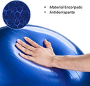 Bola de Pilates e Yoga 55 cm com Bomba – Antiestouro, Antiderrapante, Suporta até 200 kg – Ginástica, Fitness, Pilates, Yoga, Fisioterapia, Reabilitação e Fortalecimento