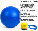 Bola de Pilates e Yoga 55 cm com Bomba – Antiestouro, Antiderrapante, Suporta até 200 kg – Ginástica, Fitness, Pilates, Yoga, Fisioterapia, Reabilitação e Fortalecimento