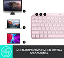 Teclado sem fio Logitech MX Keys Mini com Iluminação Inteligente, Conexão USB ou Bluetooth Easy-Switch para até 3 dispositivos e Bateria Recarregável - Grafite