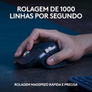 Combo Teclado e Mouse Sem Fio MX Keys S com Apoio para as Mãos, Conexão Bluetooth ou Receptor Logi Bolt, Iluminação Inteligente, Rolagem Rápida, Compatível com Windows, macOS, ChromeOS, Linux- Grafite