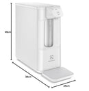 Purificador de Água Gelada Fria e Natural Elétrico Compacto Eletronico placa Electrolux Filtro refil 6 meses ou 3000l Painel Touch Bivolt Grafite PE12G