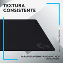 Mouse Pad Extra Grande de Tecido com Base Antiderrapante Logitech G840 Otimizado para Jogos e com Superfície de Atrito Moderado