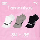 Kit 3 Pares Meia Sapatilha Invisível Puma Respirável Original