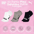 Kit 3 Pares Meia Sapatilha Invisível Puma Respirável Original