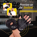 Luva Academia Musculação Feminina Masculina Luva Ciclismo Treino Fitness Ginástica Proteção Antiderrapante Anticalos Ajustável Acolchoada Anatômica Unissex Neoprene Respirável